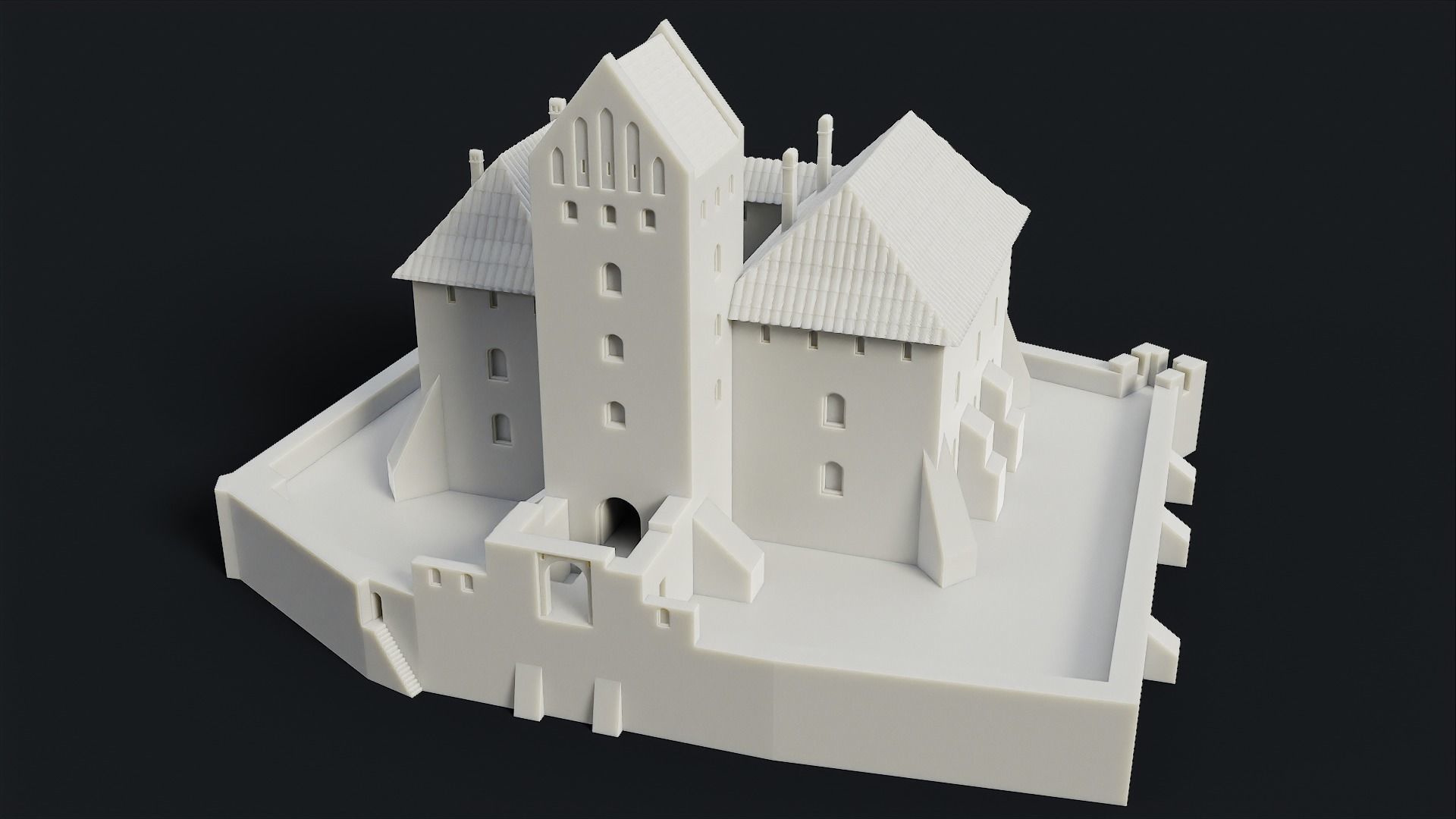 Medieval Castle of Trakai 3D print model_10