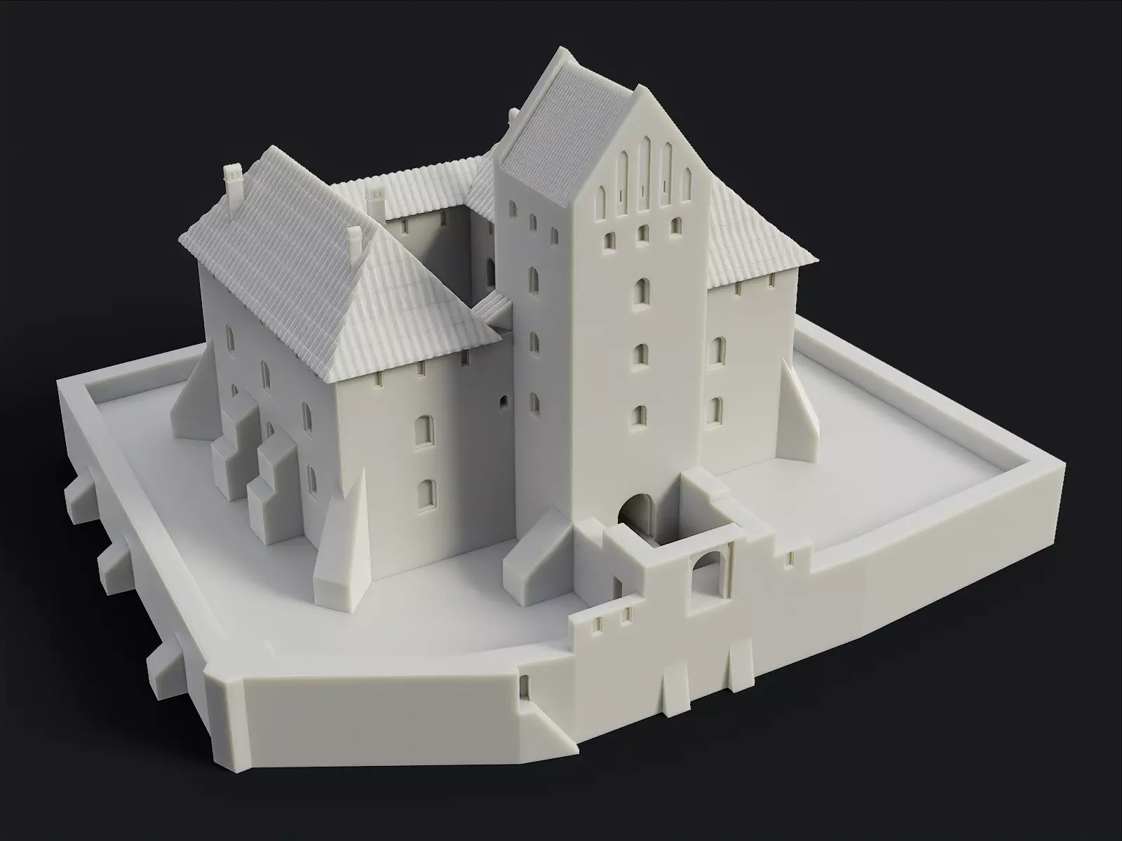Medieval Castle of Trakai 3D print model_0