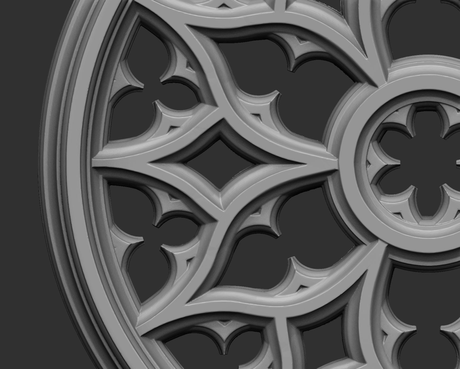 Gothic Tracery 4 3D print model_3