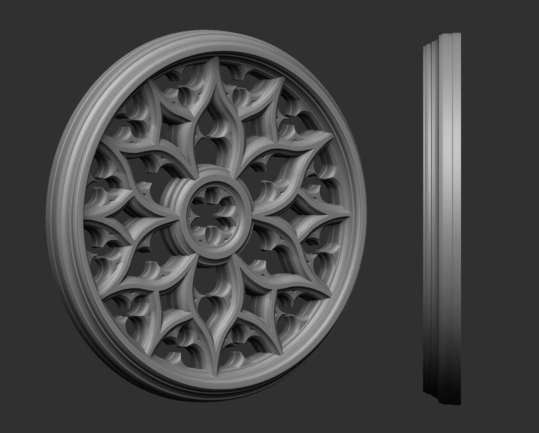 Gothic Tracery 4 3D print model_1