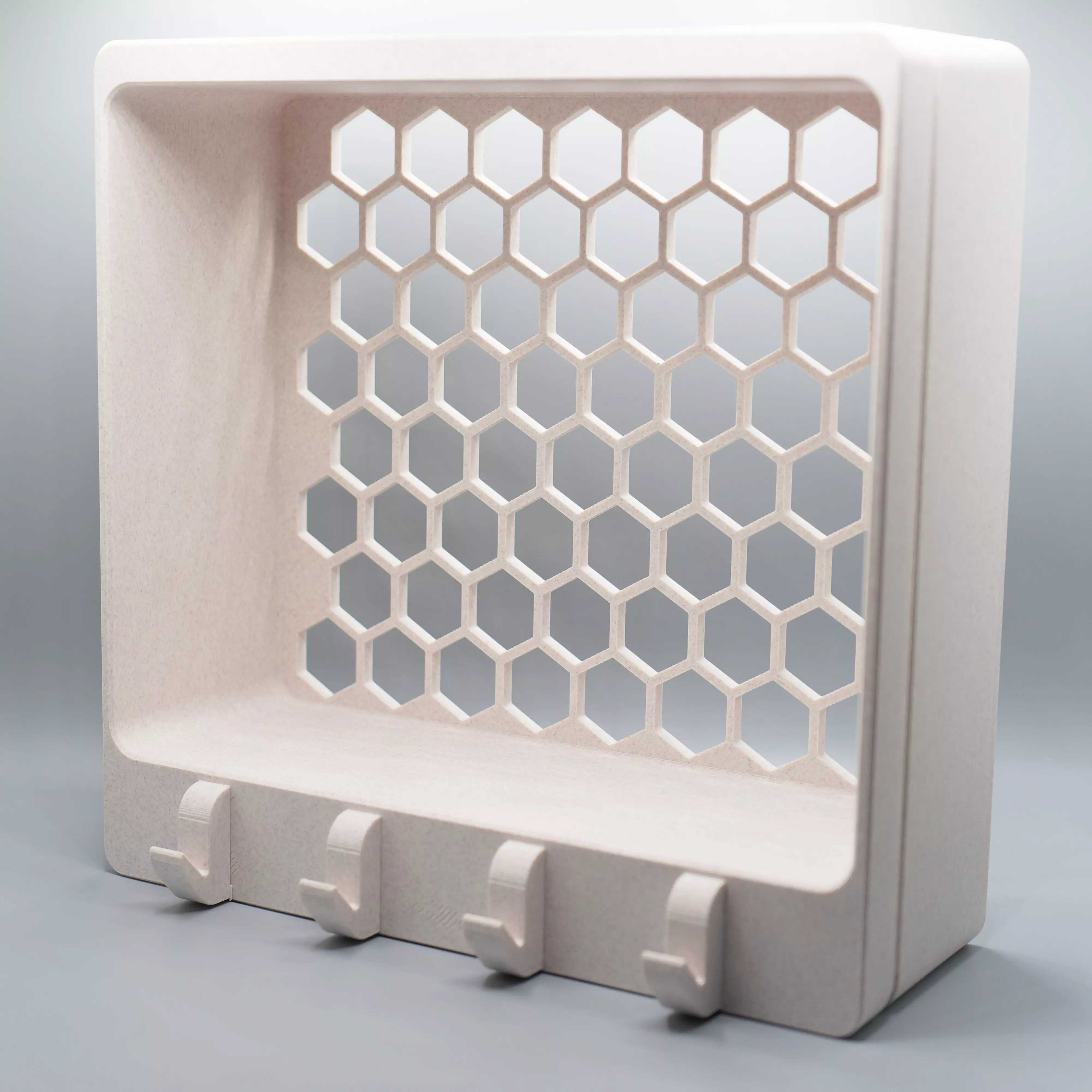 Hexa Zen Wall Shelf 3D print model