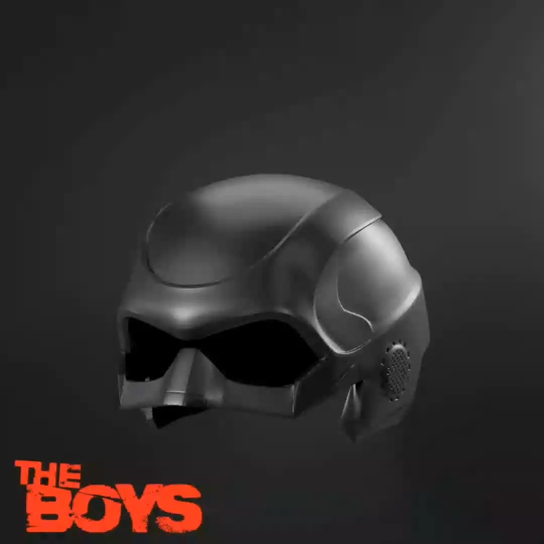 Black Noir Helmet The Boys 3D Printable Model STL 3D print model