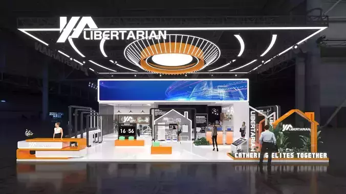 Exhibition Stand Stall Booth Low-poly 3D model