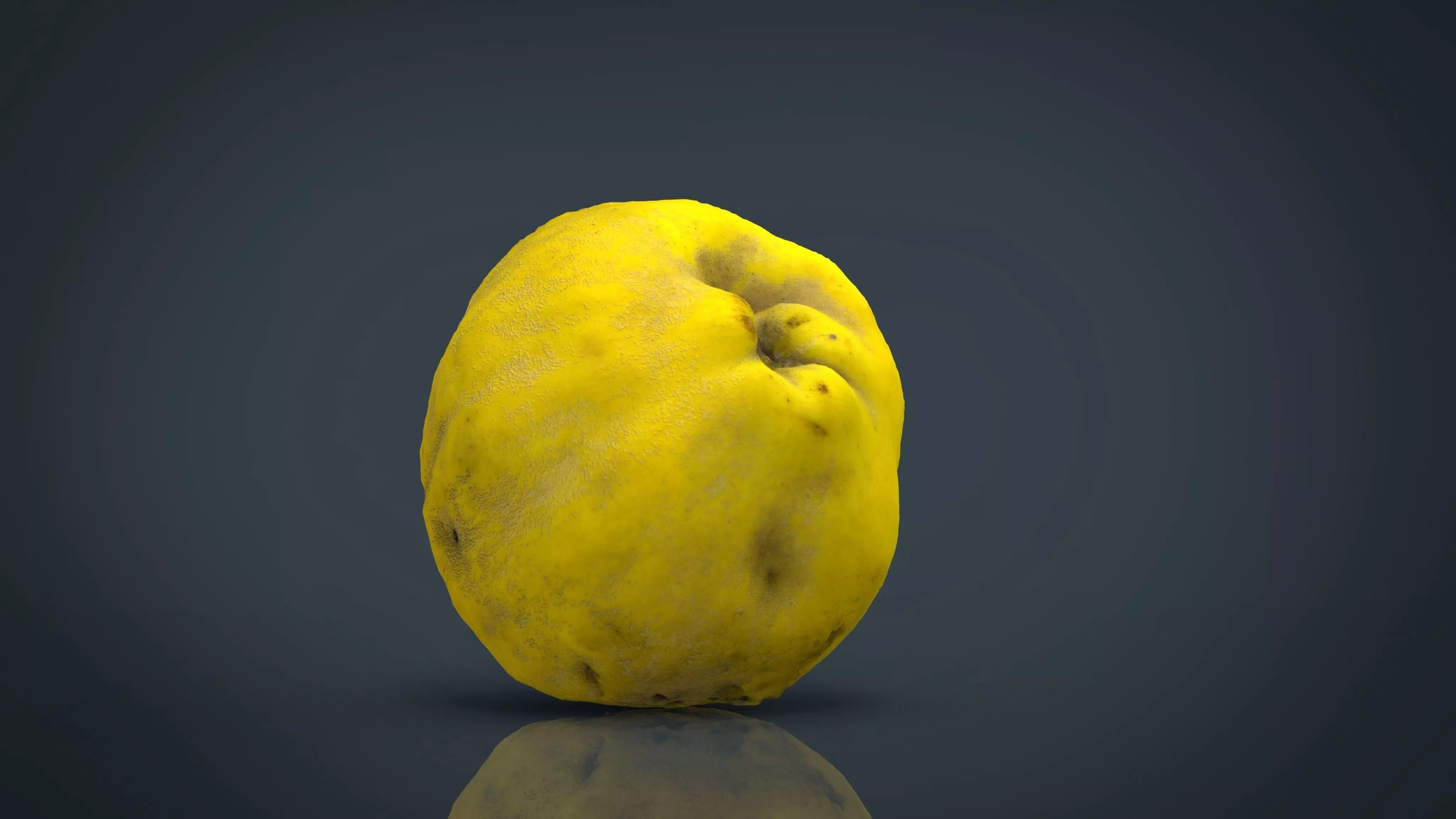 Grapefruit potato Low-poly 3D model_0