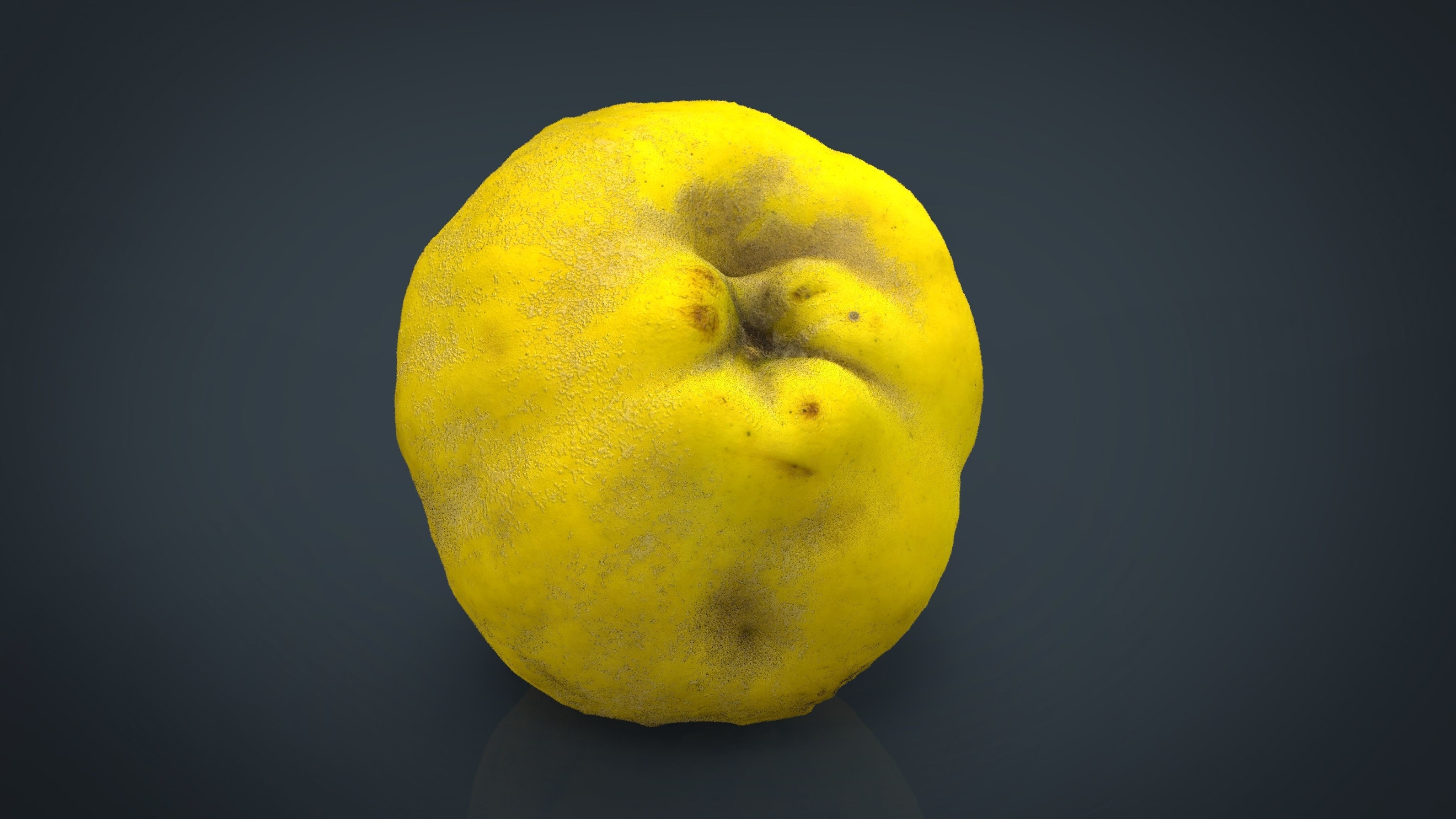 Grapefruit potato Low-poly 3D model_4