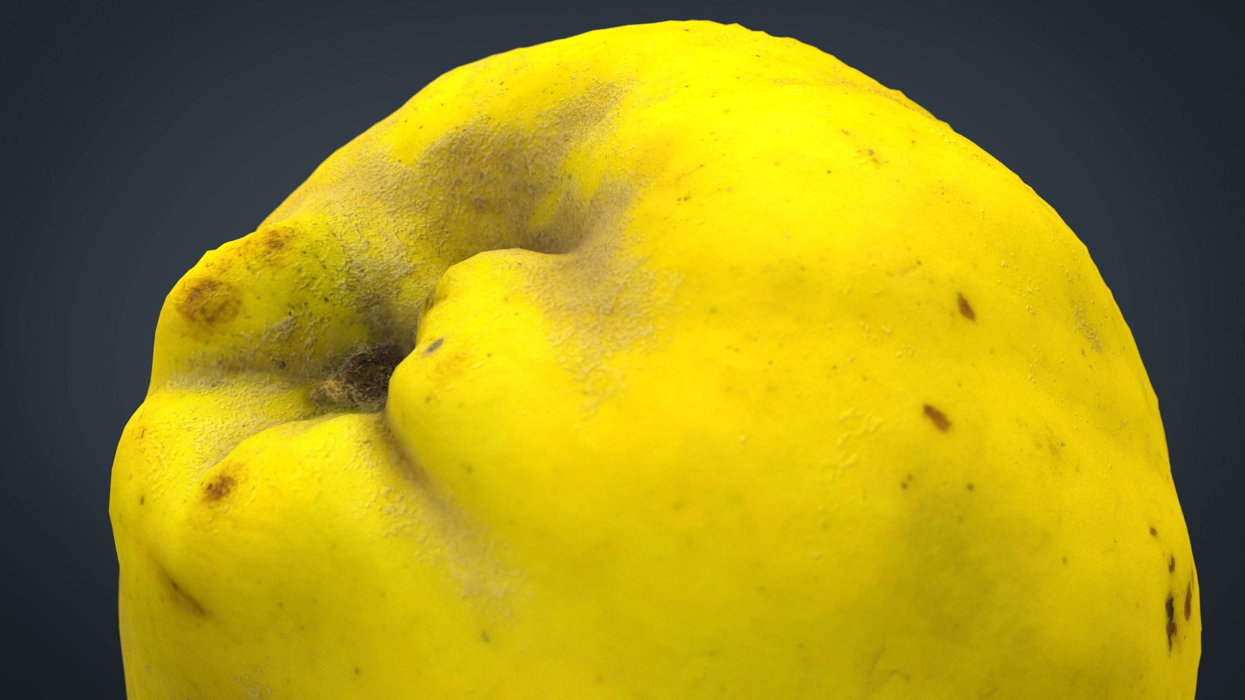 Grapefruit potato Low-poly 3D model_2
