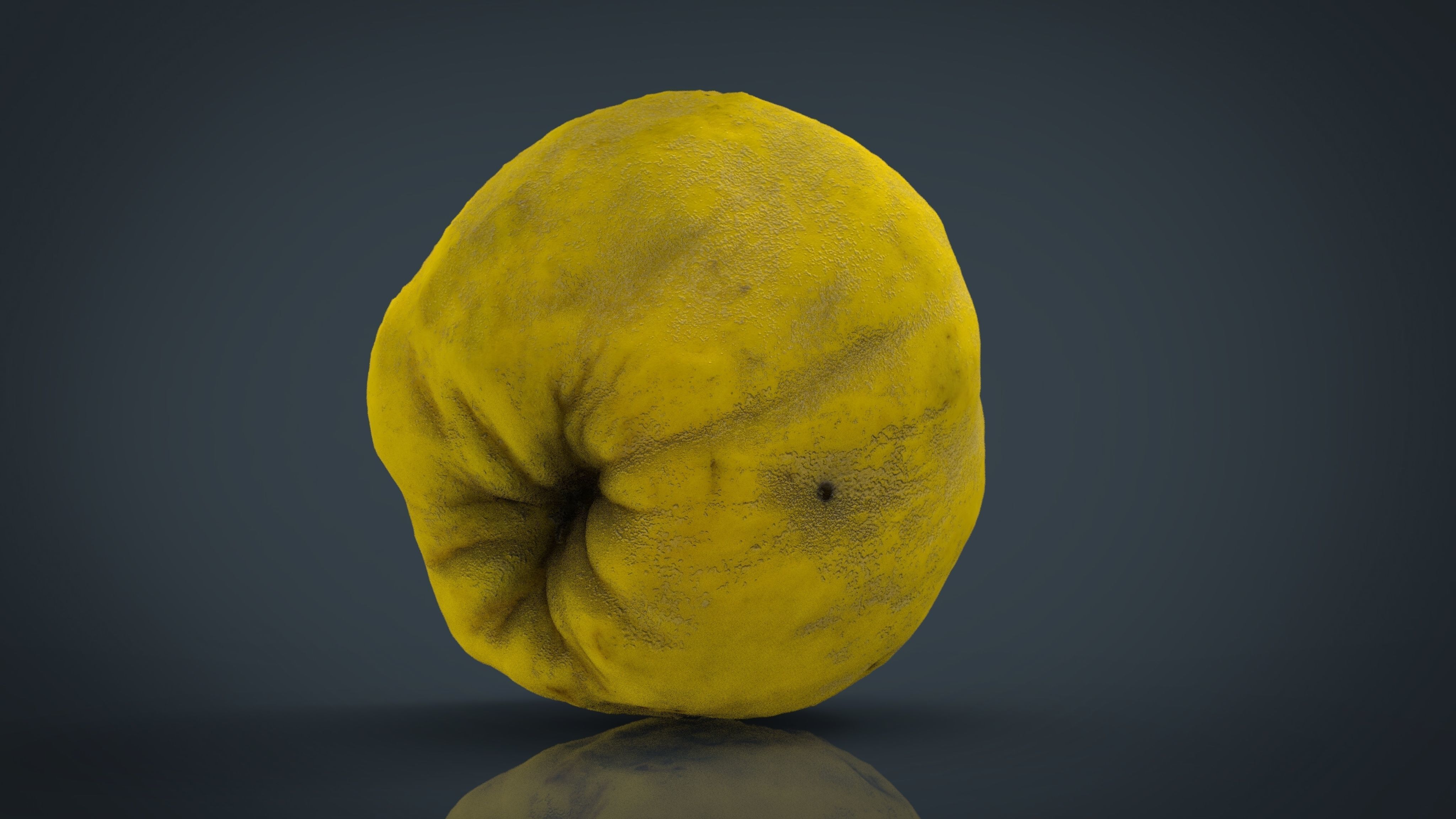Grapefruit potato Low-poly 3D model_3