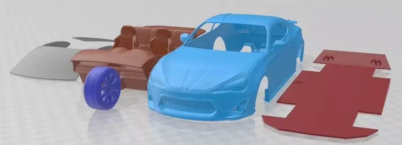 Toyota GT86 TRD 2014 Printable Car 3D print model