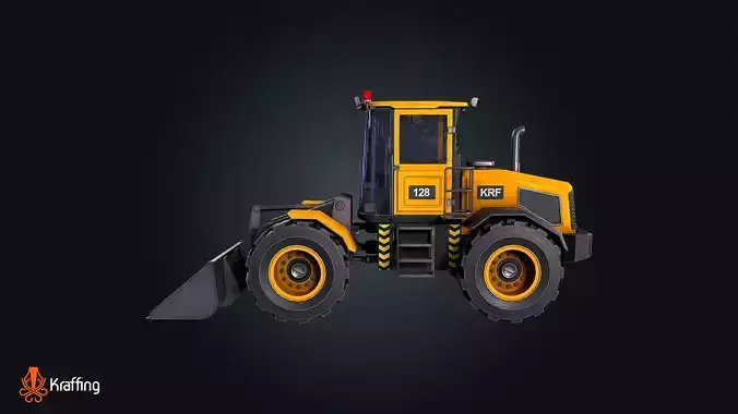 Vehicle Loader V1 Industrial Construction Low-poly 3D model 3