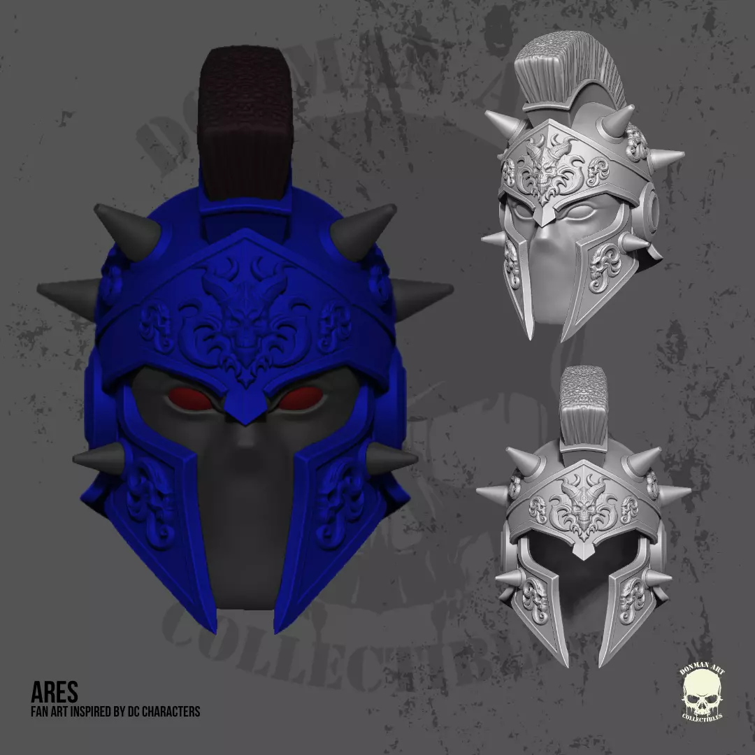 Ares DC Fan Art 3D printable files for action figures 3D print model