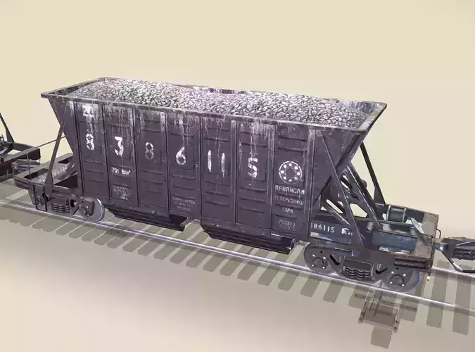 Railway Hopper Car vr3