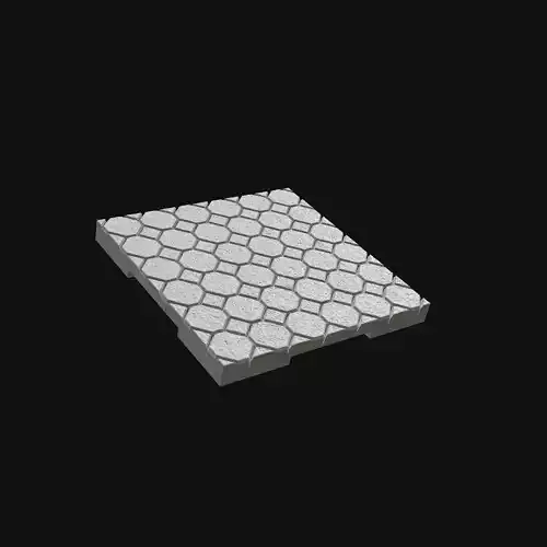 Medieval Modular Stone Floor Tile Seamless Snap-Fit