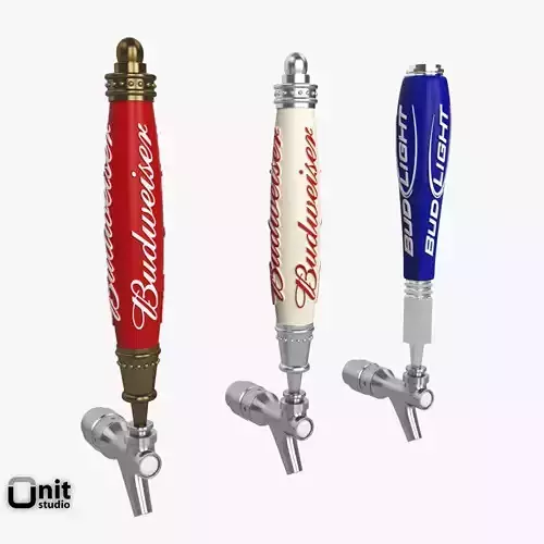 Beer Tap Budwiser 3D model