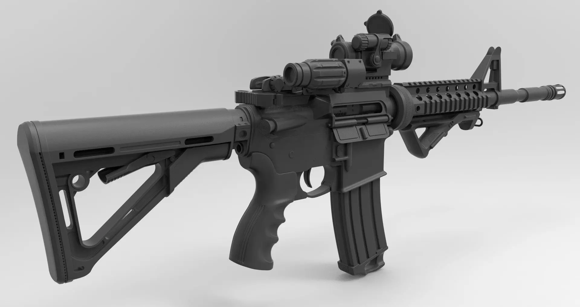 M4a1 - High poly rifle 3D model