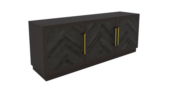 Restoration Hardware- Herringbone Media Console-001 3D model