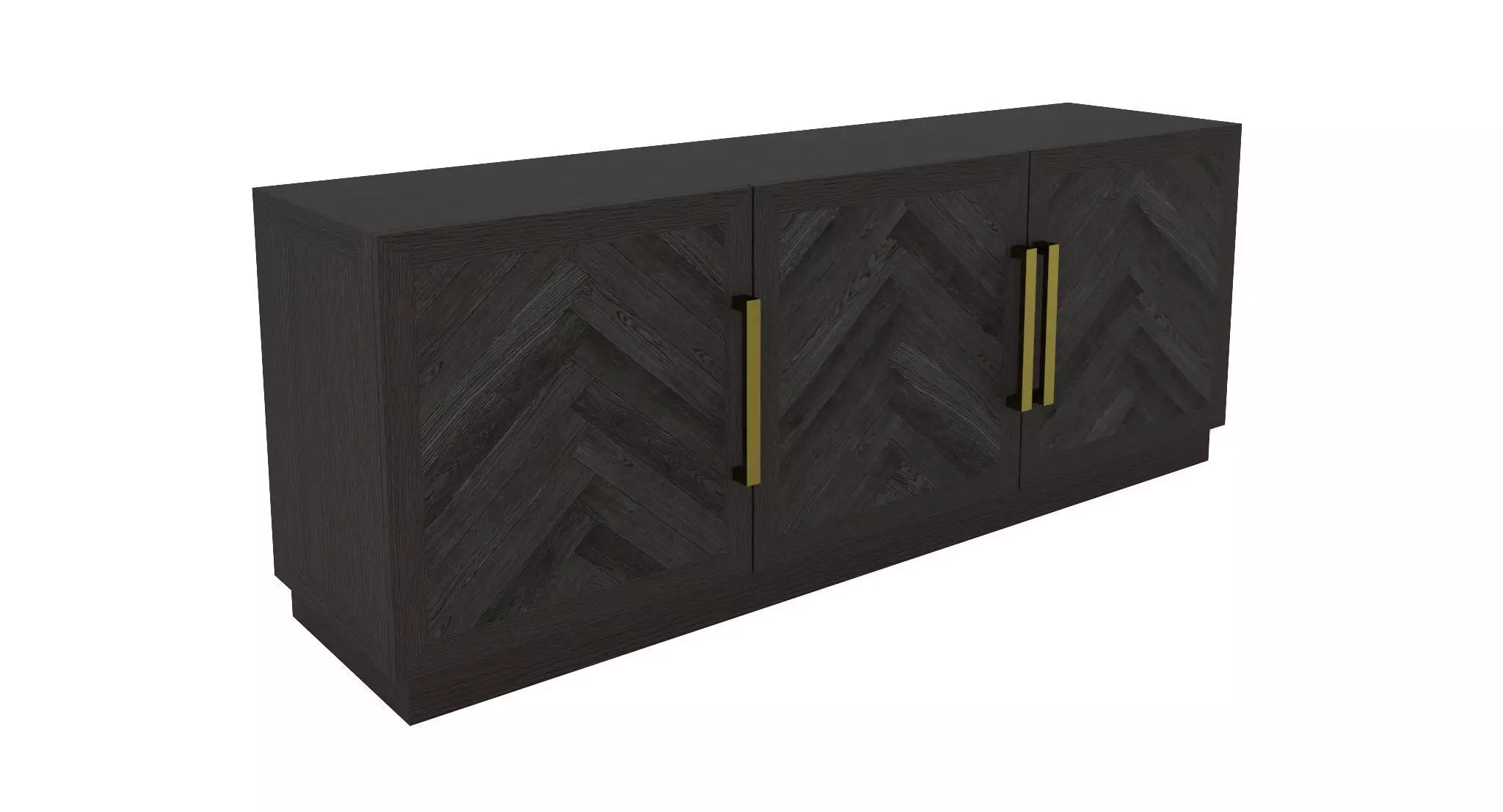 Restoration Hardware- Herringbone Media Console-001 3D model_0