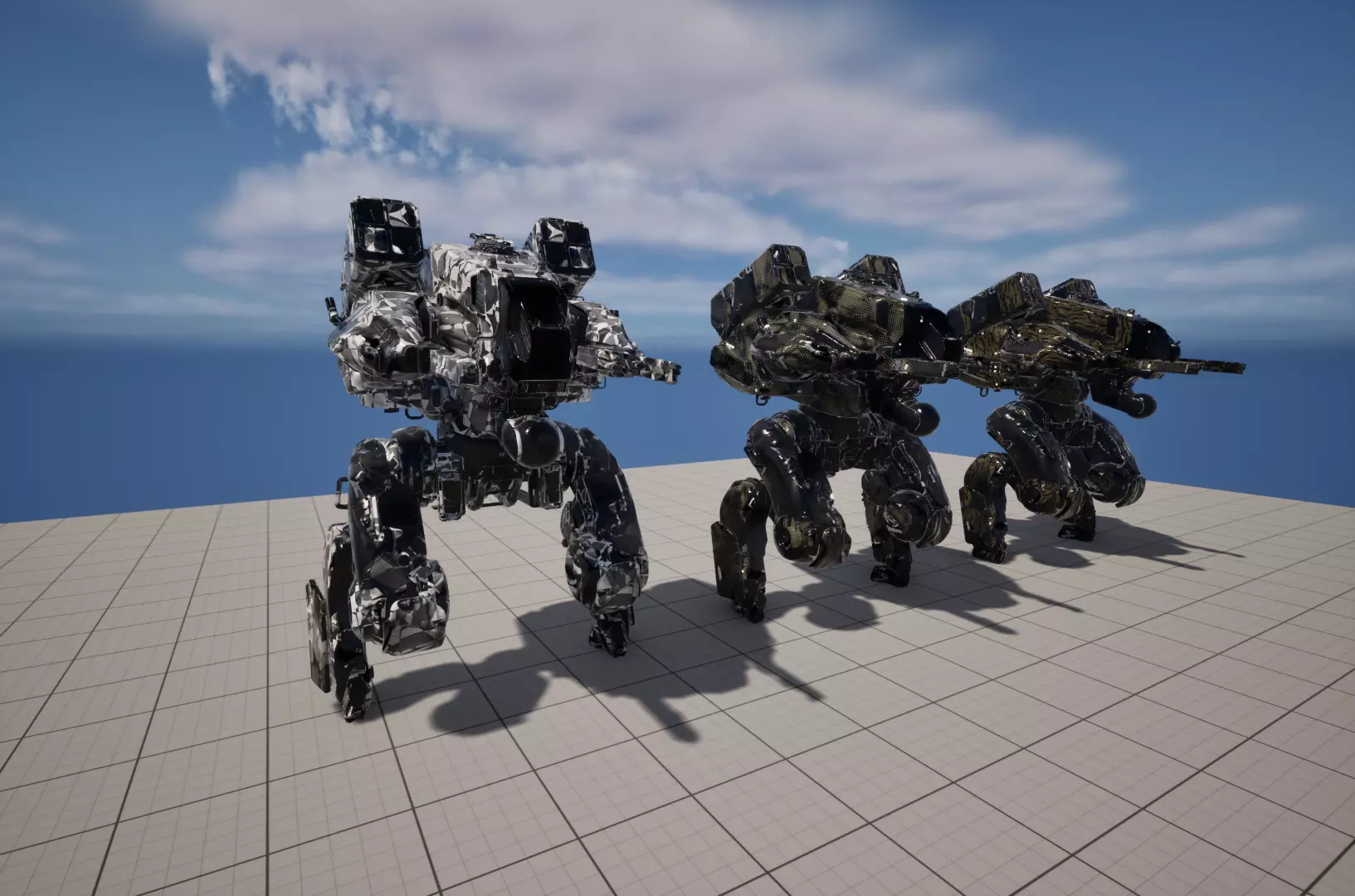 Mech 3D Model Low-poly 3D model