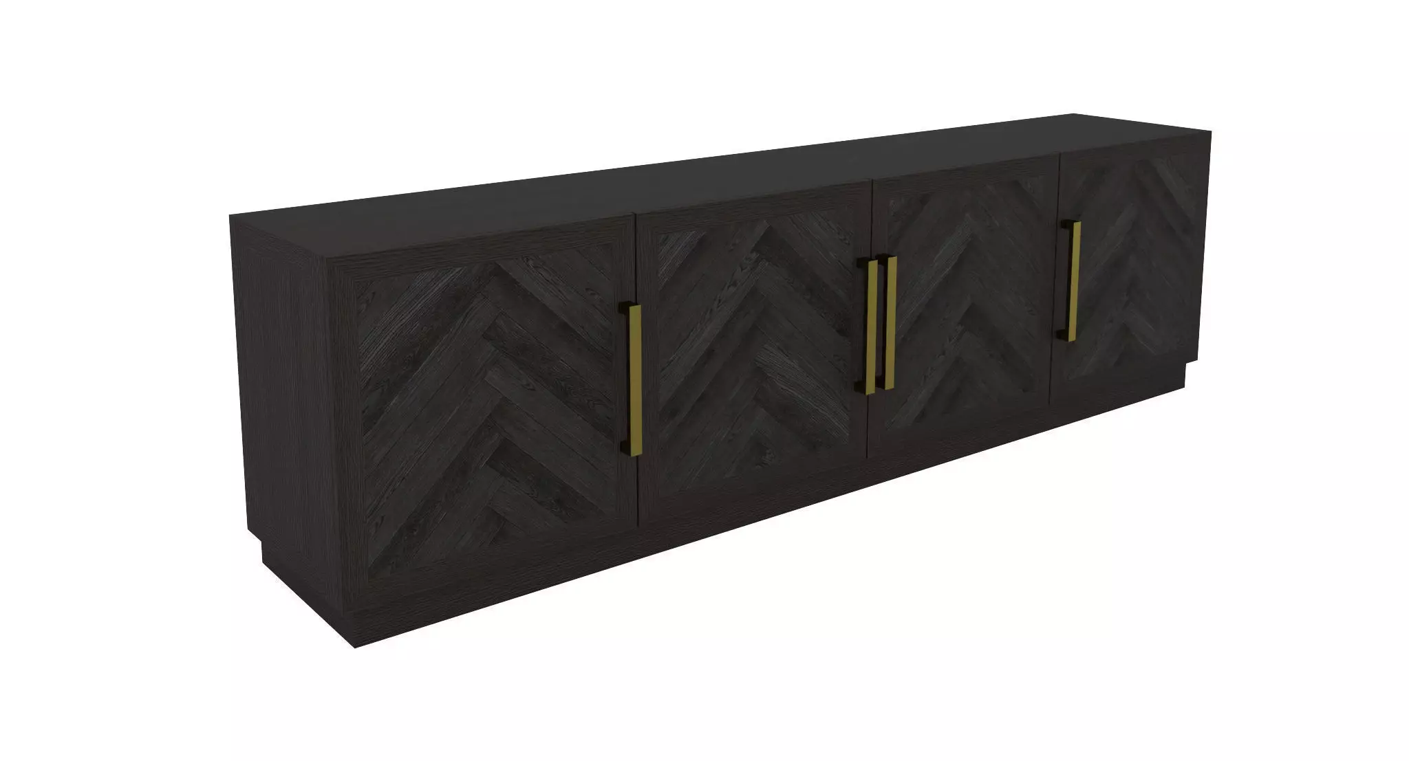 Restoration Hardware- Herringbone Media Console-002 3D model_0