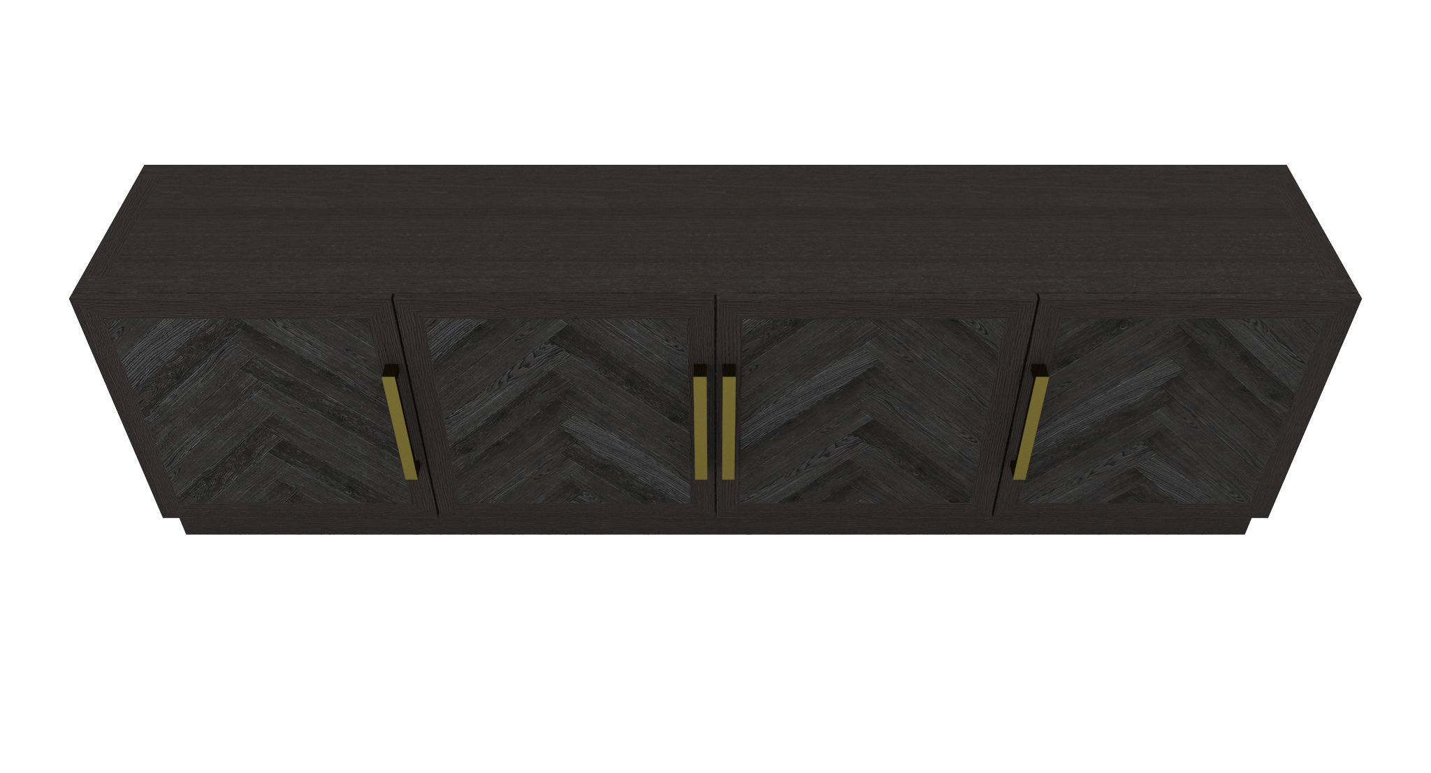 Restoration Hardware- Herringbone Media Console-002 3D model_2