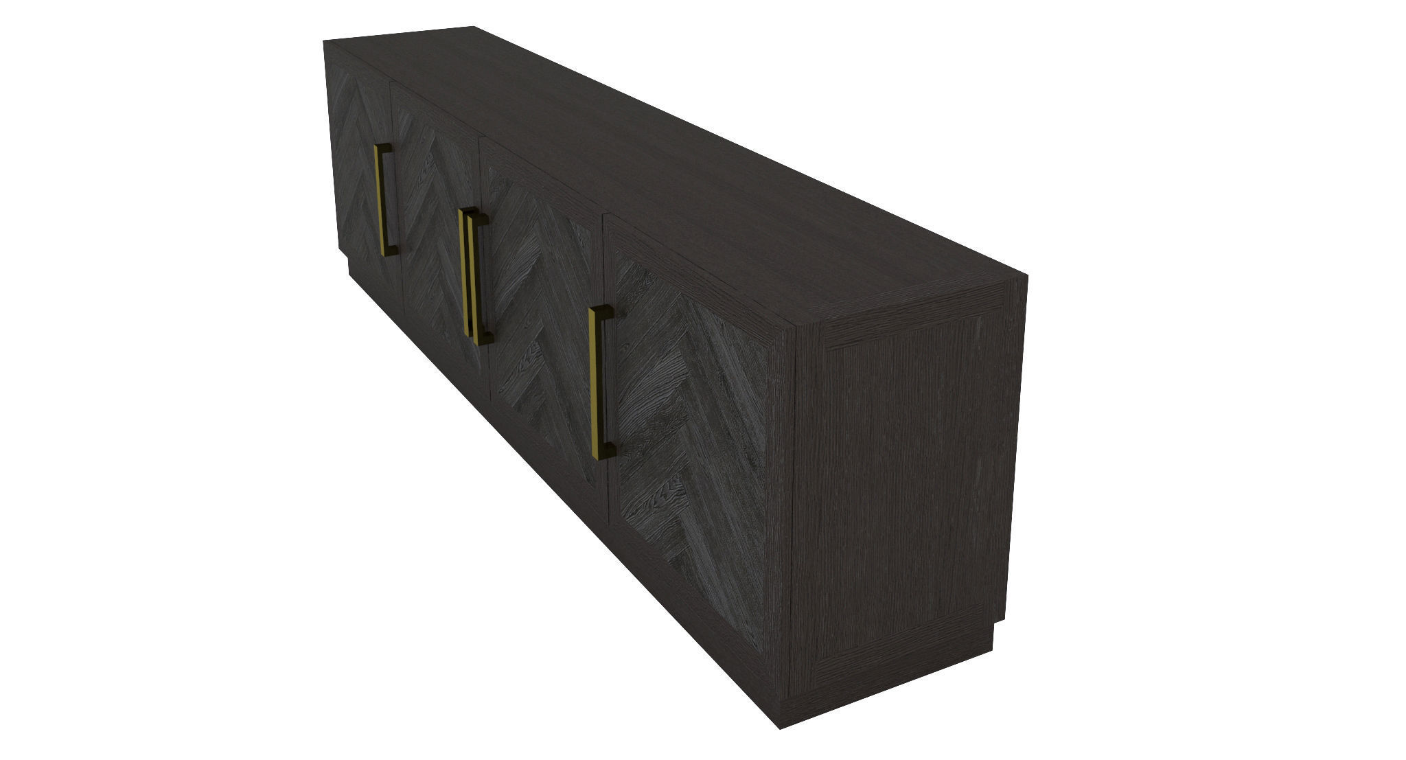Restoration Hardware- Herringbone Media Console-002 3D model_3