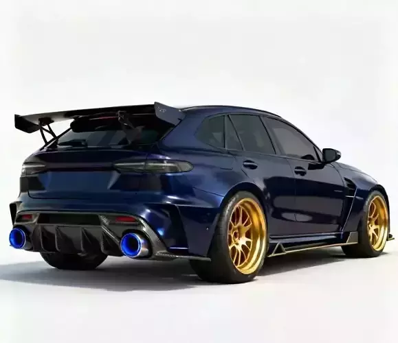 Track-Tuned Widebody Sport SUV 3D Model