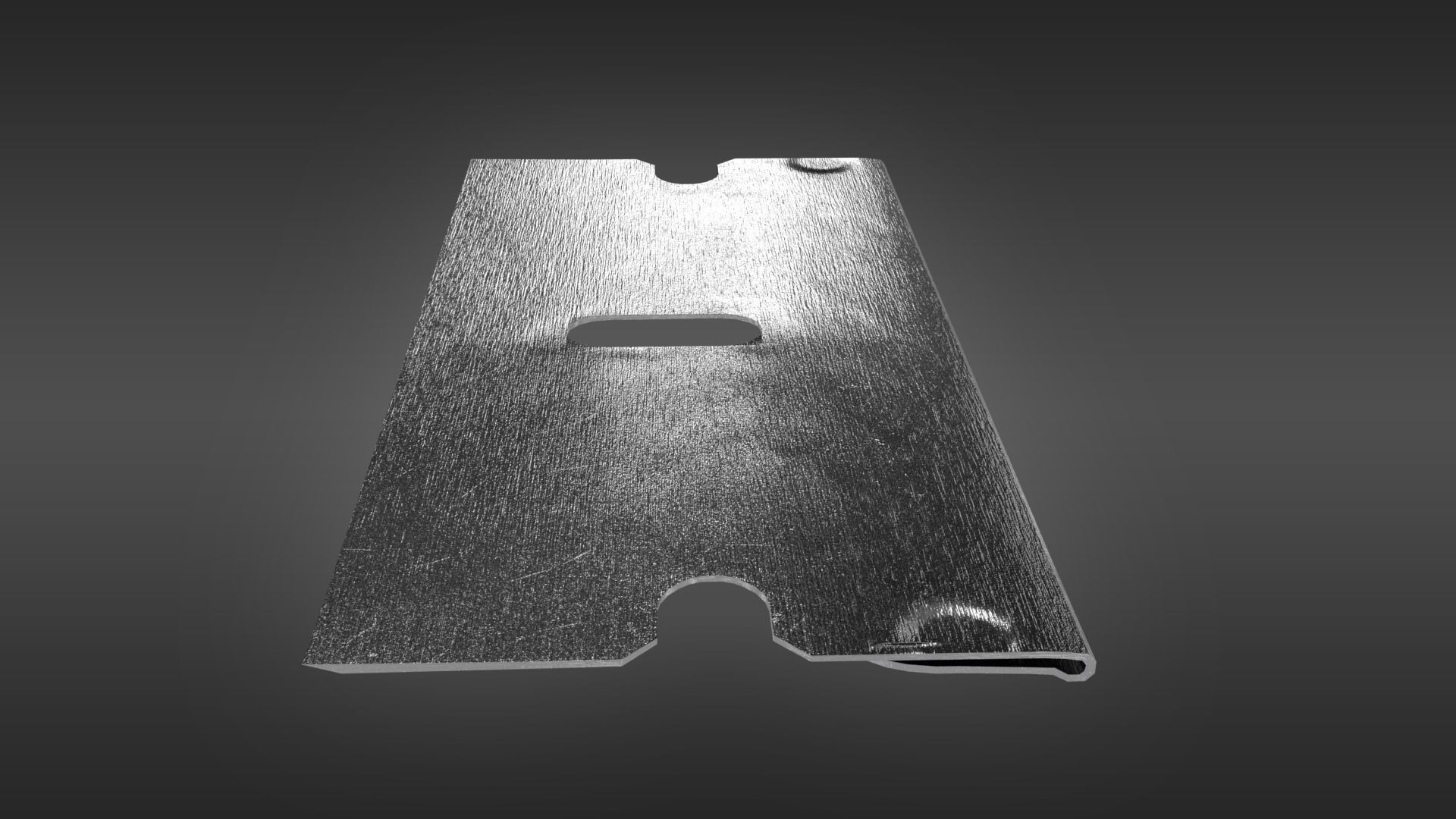 Realistic Single-edge Shaver Low-poly 3D model_7