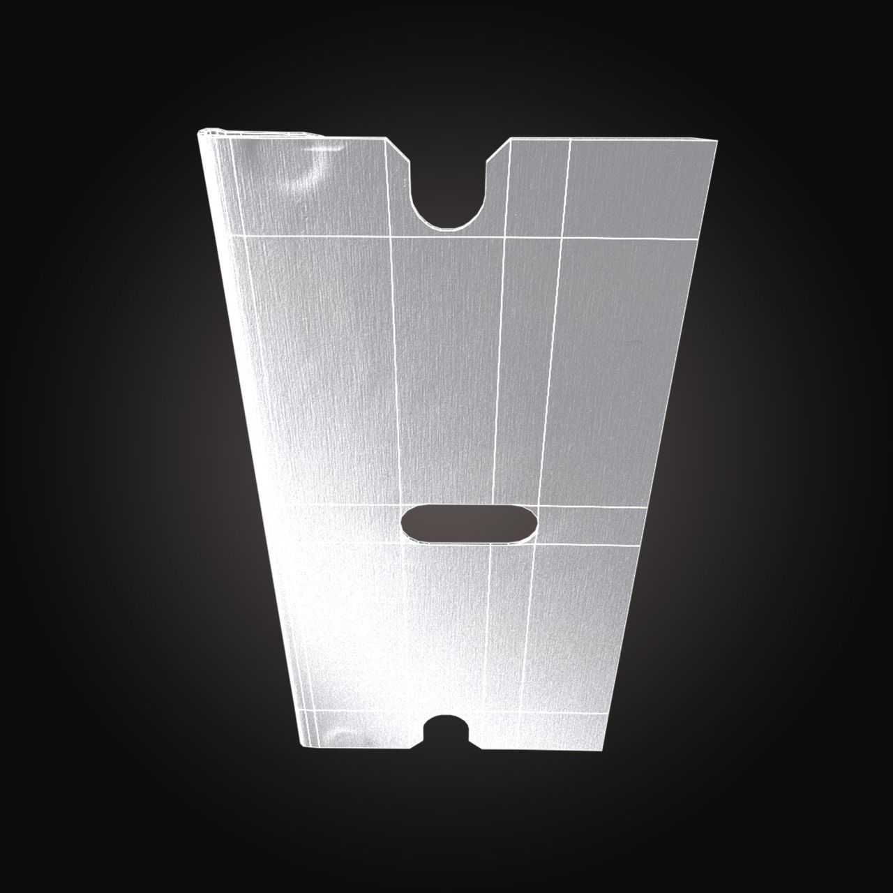 Realistic Single-edge Shaver Low-poly 3D model_4