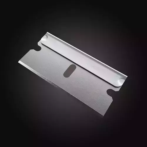 Realistic Single-edge Shaver Low-poly 3D model