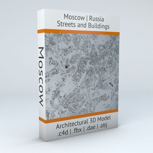 Moscow Streets and Buildings 3D model