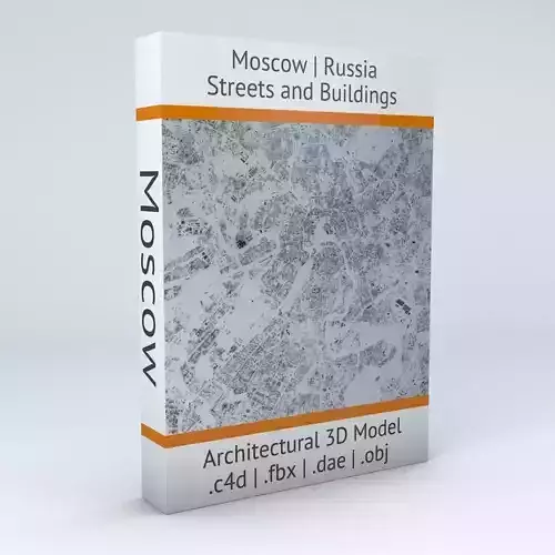 Moscow Streets and Buildings 3D model