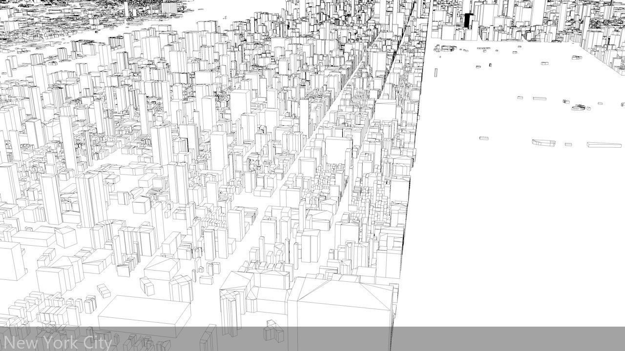 New York City 5 Boroughs Jersey Newark Streets and Buildings 3D model_14