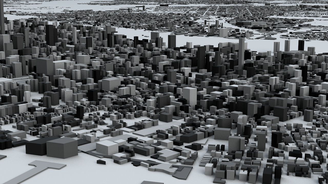 New York City 5 Boroughs Jersey Newark Streets and Buildings 3D model_4