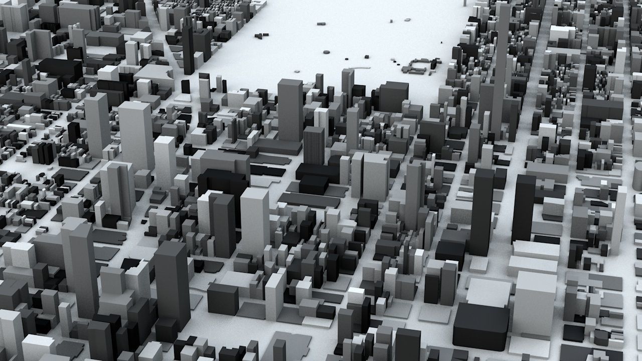 New York City 5 Boroughs Jersey Newark Streets and Buildings 3D model_2
