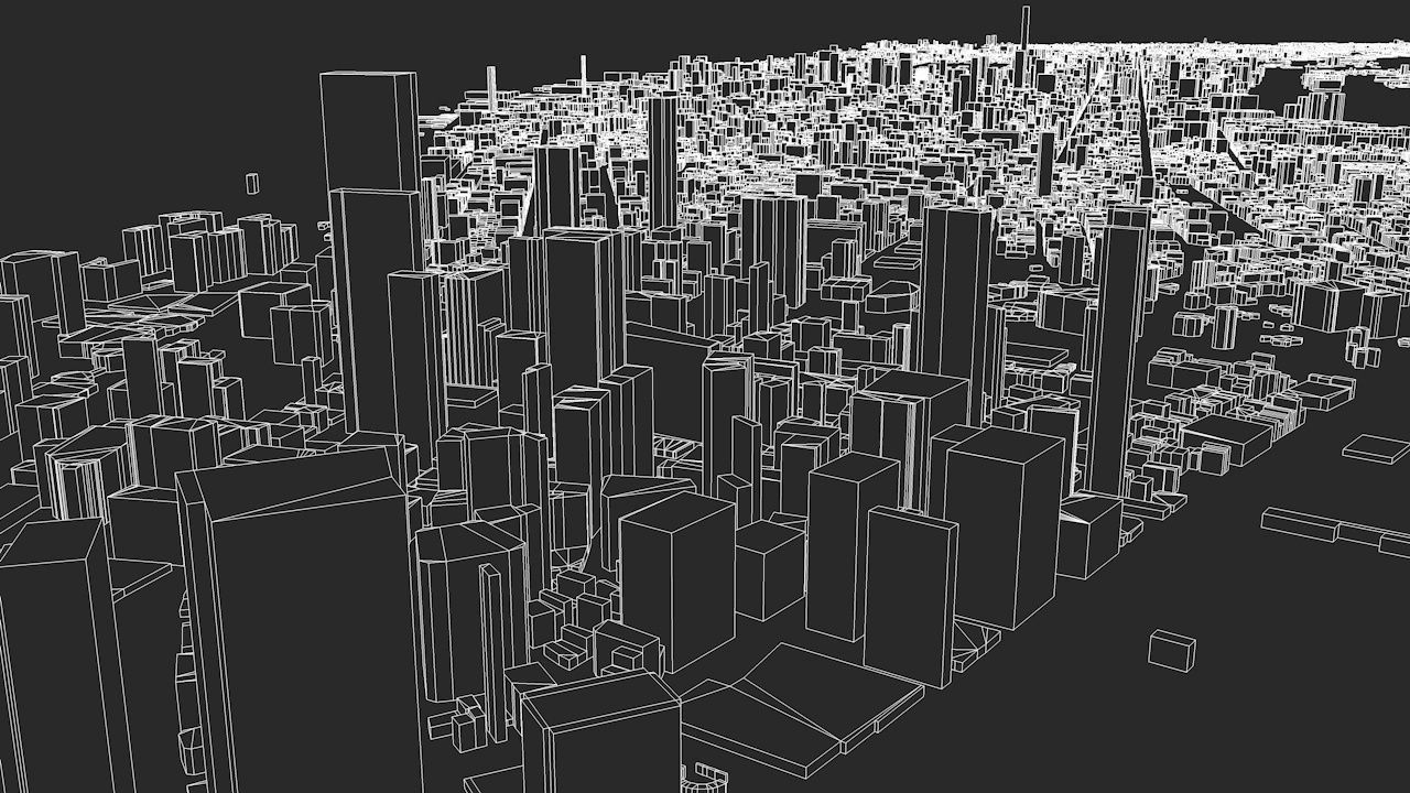 New York City 5 Boroughs Jersey Newark Streets and Buildings 3D model_8