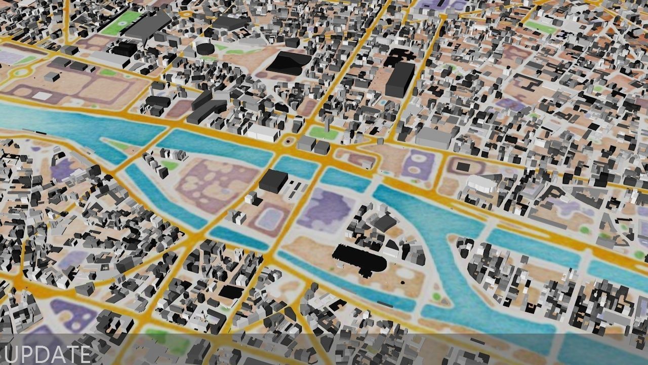 Paris Streets and Buildings 3D model_7