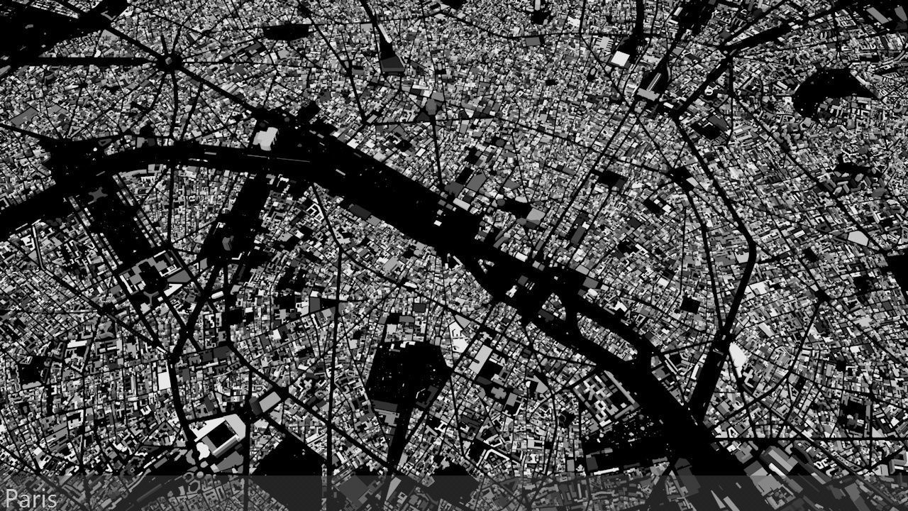 Paris Streets and Buildings 3D model_16