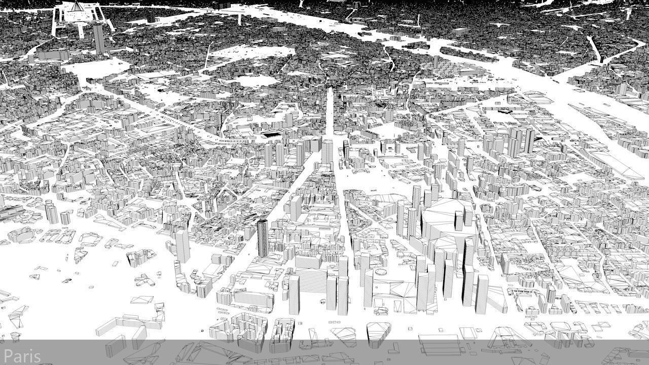 Paris Streets and Buildings 3D model_23