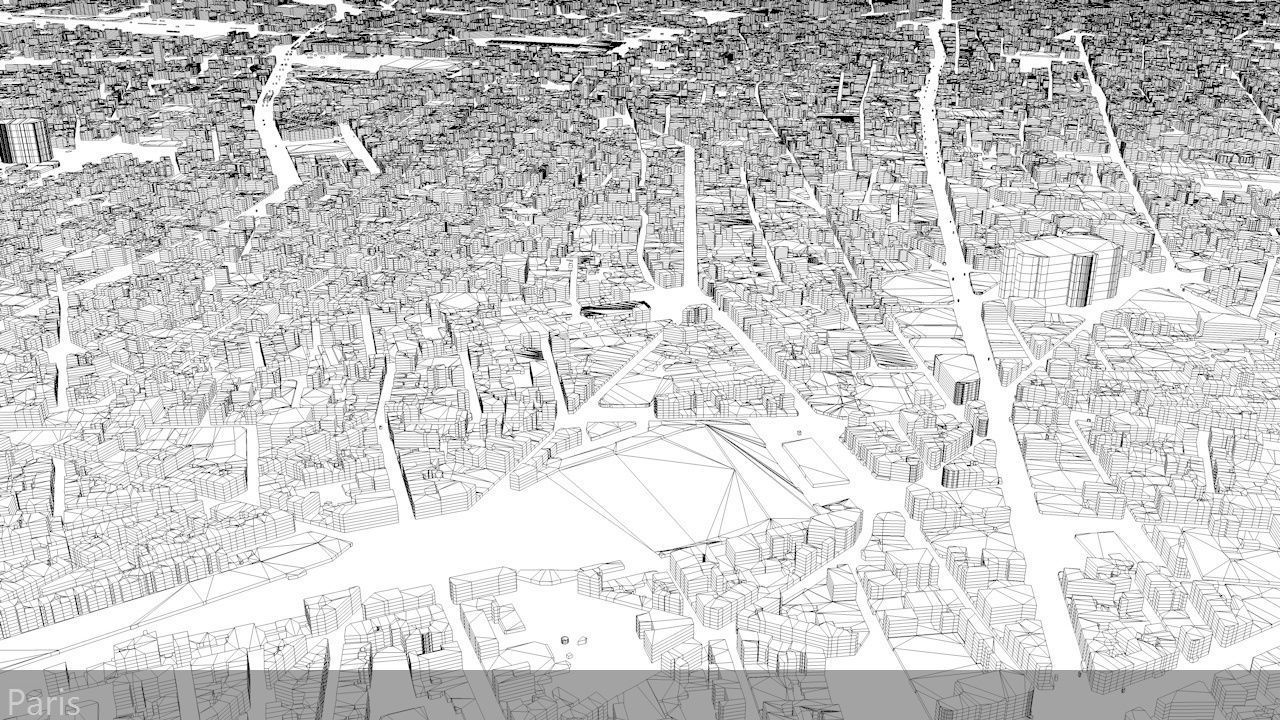 Paris Streets and Buildings 3D model_21