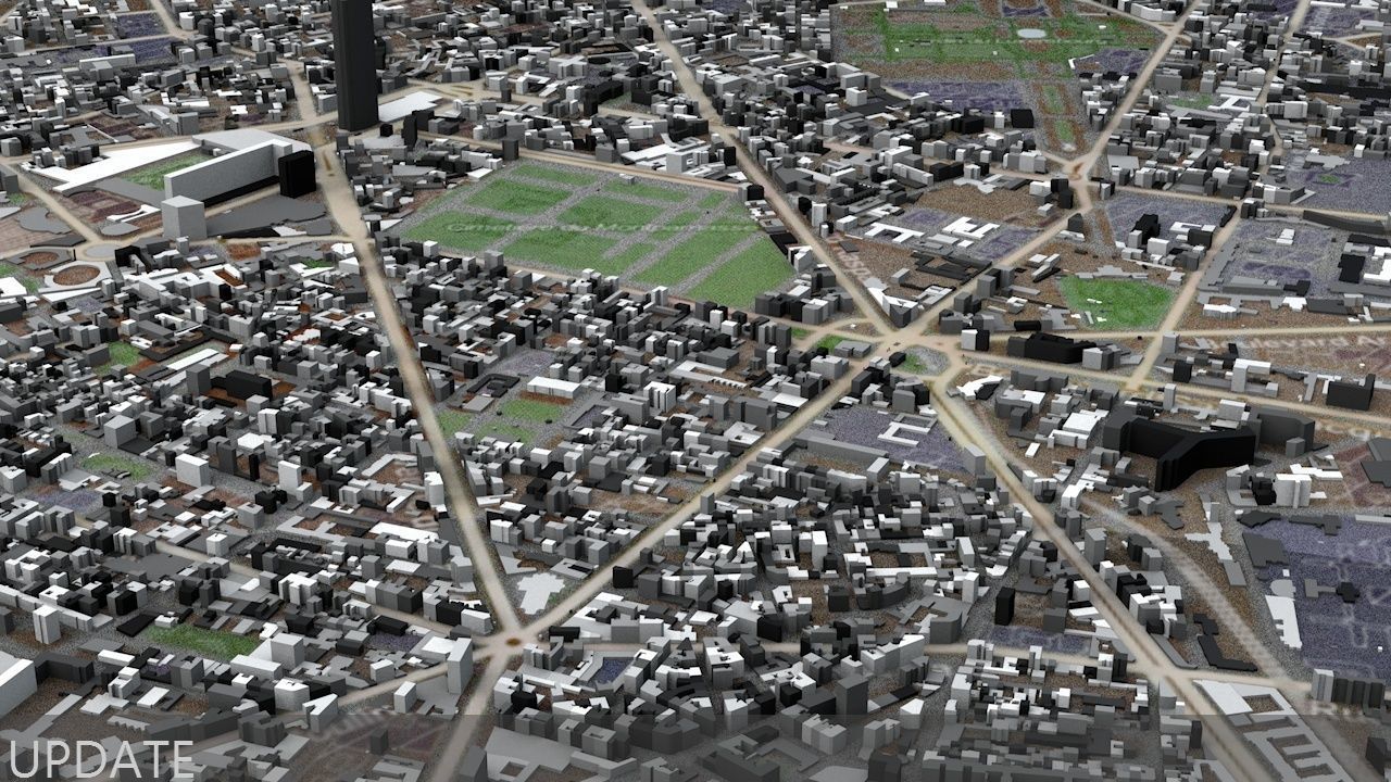 Paris Streets and Buildings 3D model_12