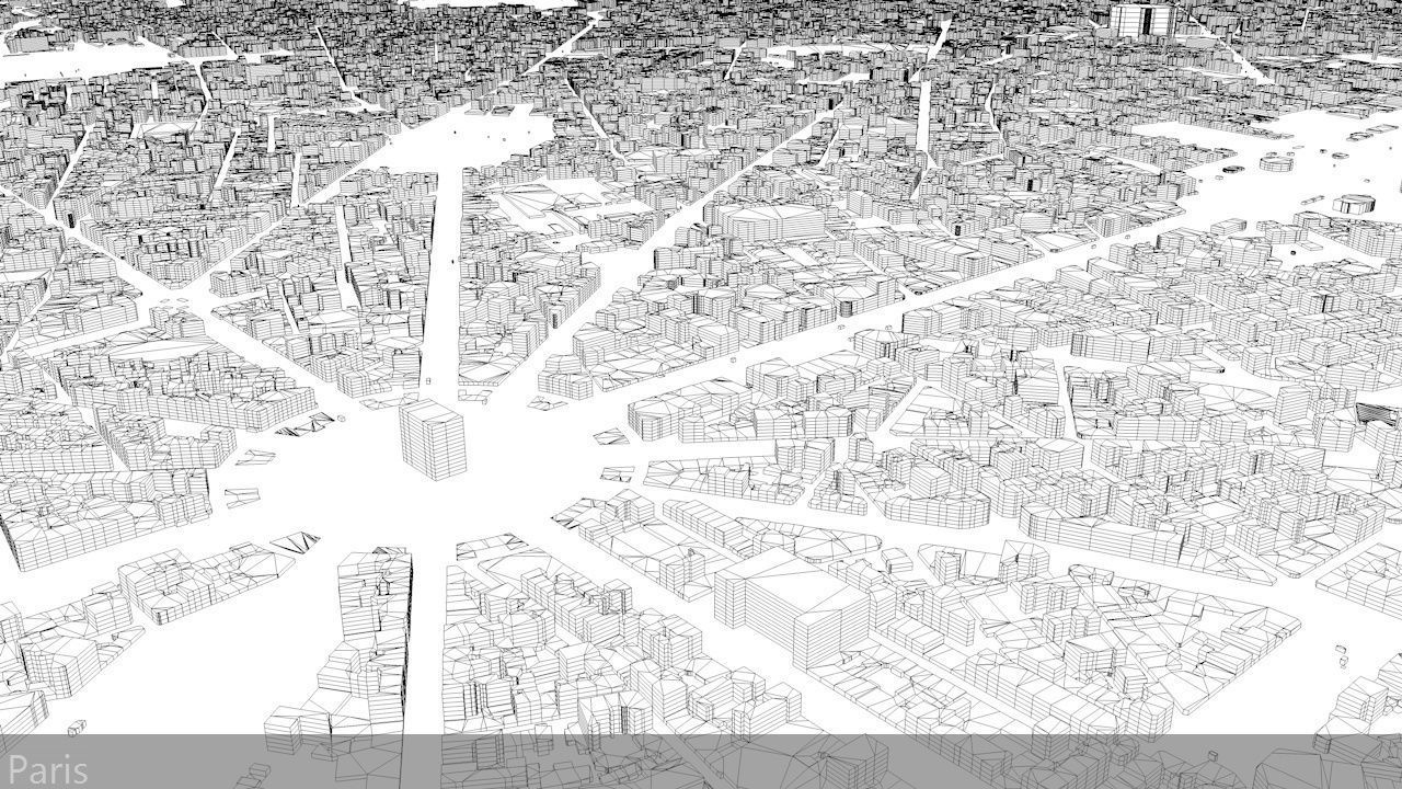 Paris Streets and Buildings 3D model_20