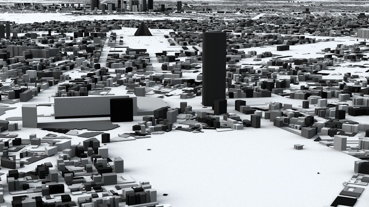 Paris Streets and Buildings 3D model_3