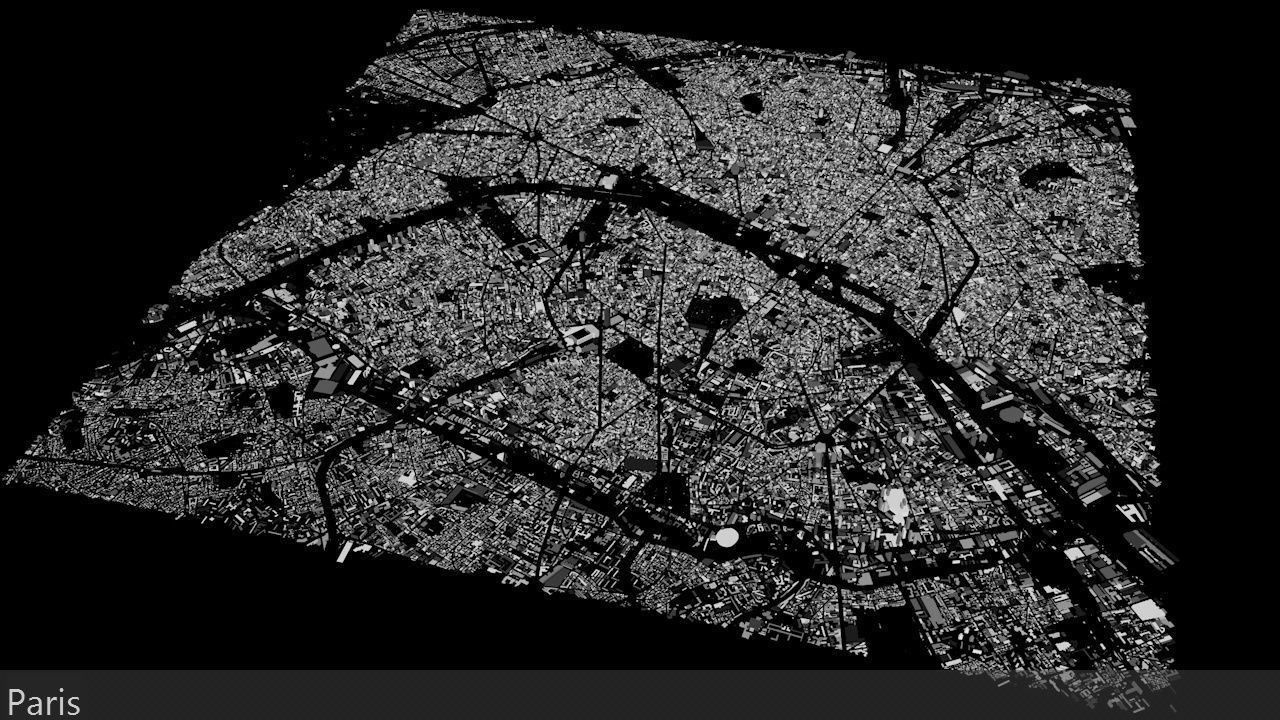 Paris Streets and Buildings 3D model_17