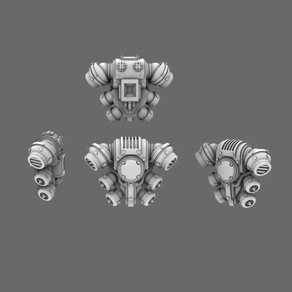 Space Knights V5 Defiance Backpack 3D print model
