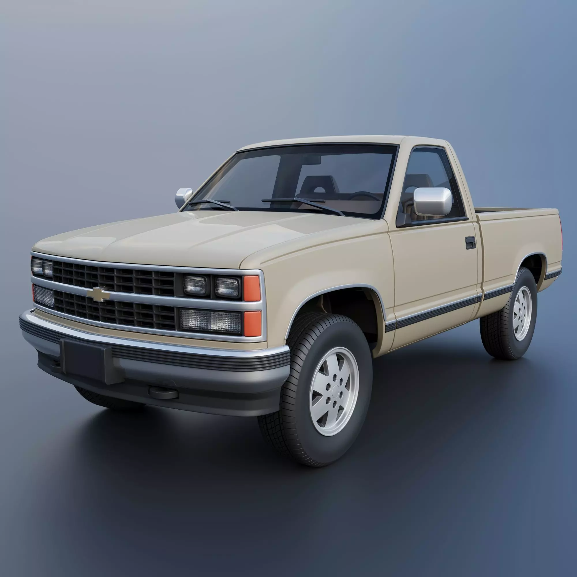 Chevrolet K-1500 1989 3D print model