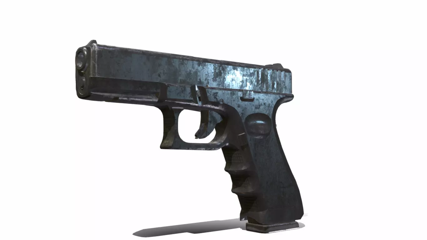 GLOK 17 GEN3 STANDARD Low-poly 3D model