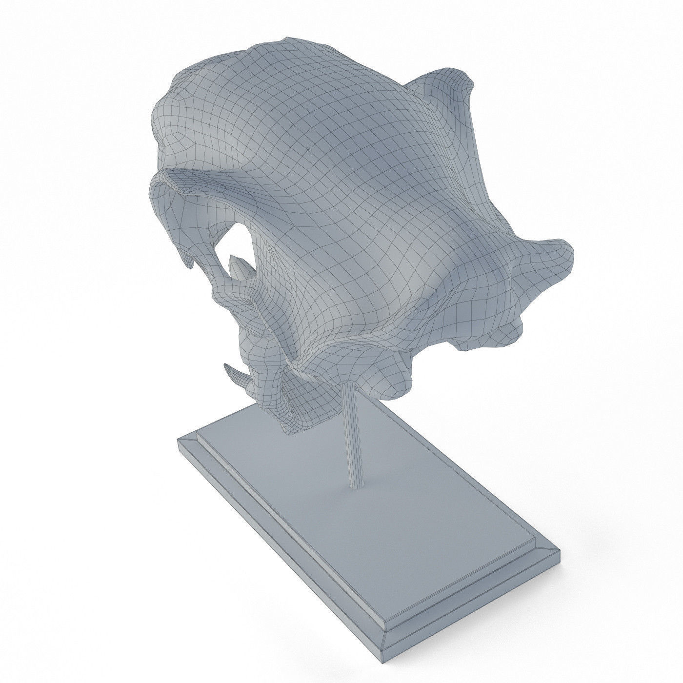 Saber tooth tiger skull Low-poly 3D model_6