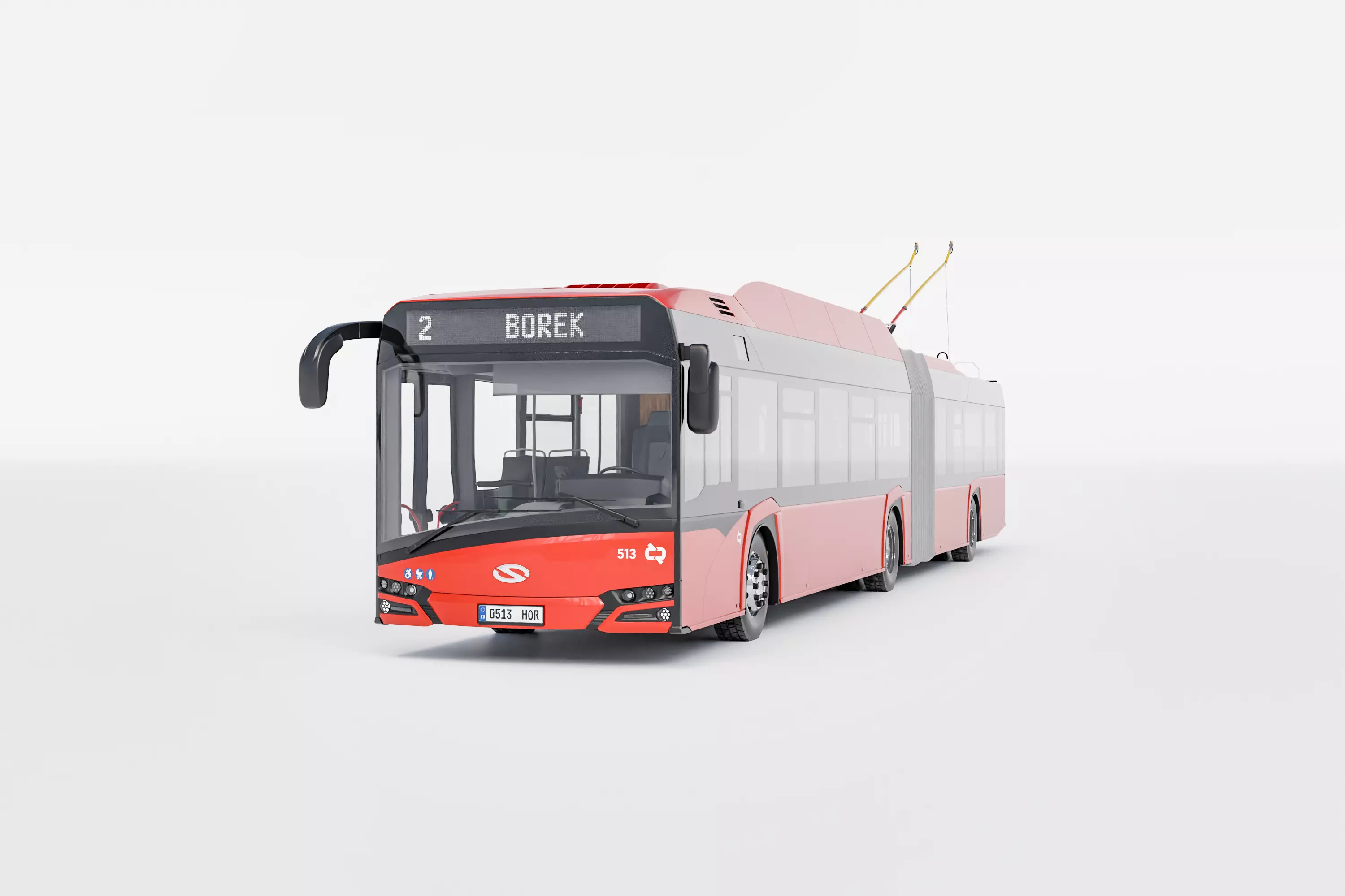 Skoda 27 Tr Solaris trolley bus 3D model