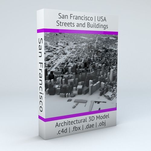 San Francisco Streets and Buildings 3D model