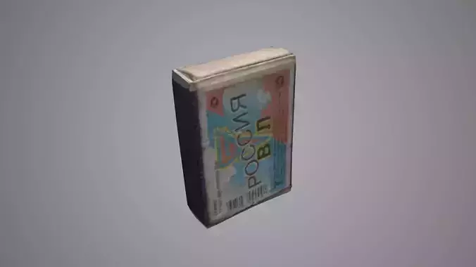 Matches cassette Low-poly 3D model