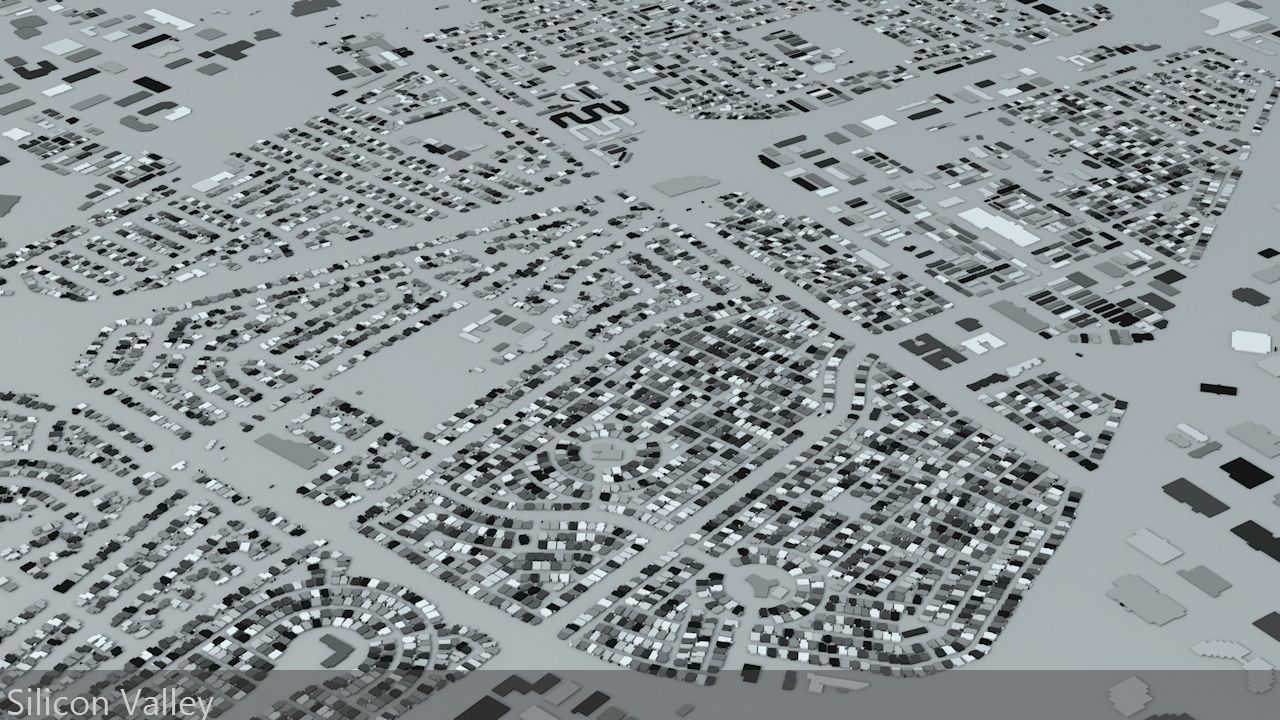 Silicon Valley Streets and Buildings 3D model_5